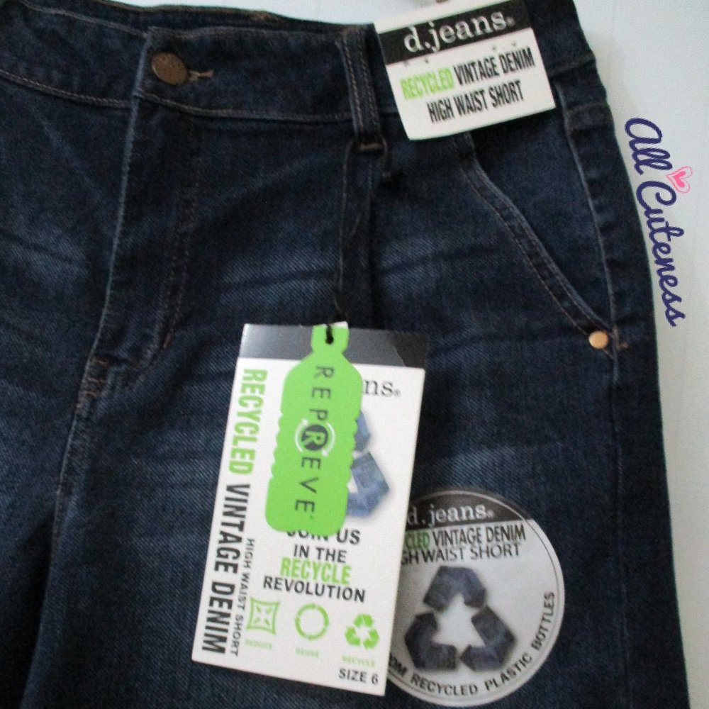 d Jeans Denim Jean Short Size 6 - Picture 3 of 7
